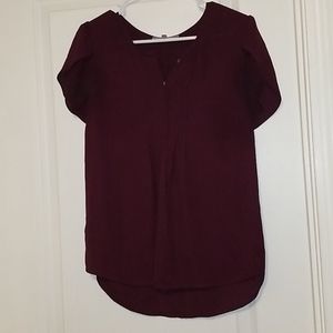 Womens maroon blouse size S